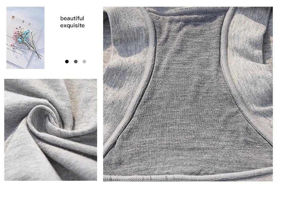 New Women Panties Cotton Seamless Sports Boxers Underwear Female Solid Color Briefs Cozy Lingerie Intimate Underpants M-XXL