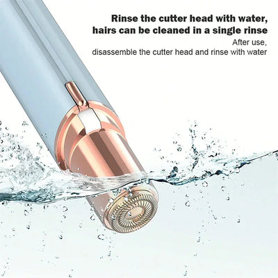 Facial Hair Removal Electric Face Razors for Women USB Rechargeable Painless Portable Hair Removal Device with Indicator Light