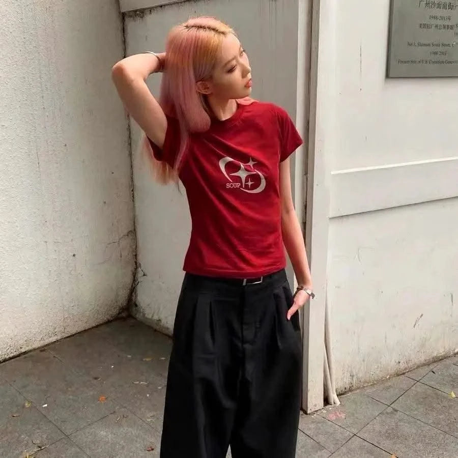 Women's Red Tops Vintage