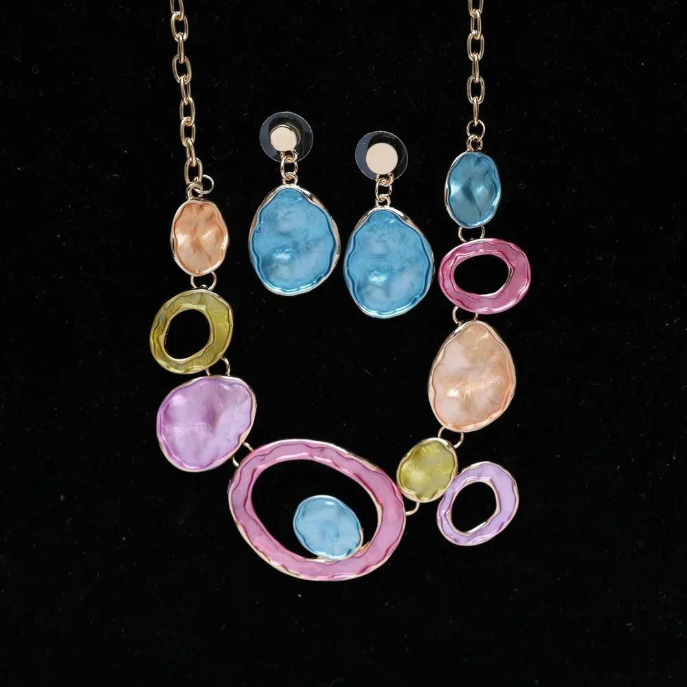 Luxury cring coco necklaces set high quality women’s neck chain choker new in jewelry pendant necklace birthday gift