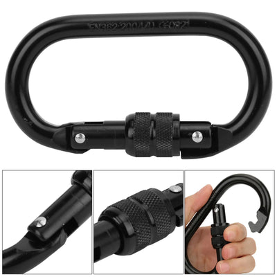 Carabiner 7075 Aviation Aluminum Outdoor Climbing Mountaineering O Shape Automatic Lock Development Safety  Carabiner