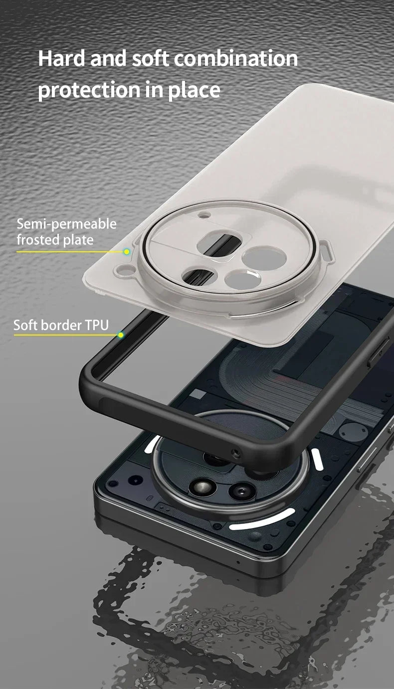 New Armor Bumper Shockproof Phone Case For Nothing Phone 3a Pro 5G Silicone Hard Cover Capa