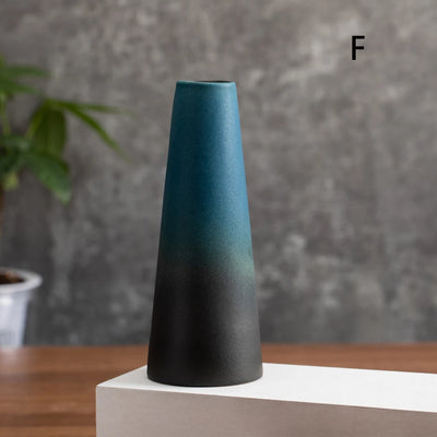 Small Ceramic Vase for Flowers Plants,  Matte Vases for Modern Table Shelf Home Decor Wedding  Frosted Elegant Ceramic Vase