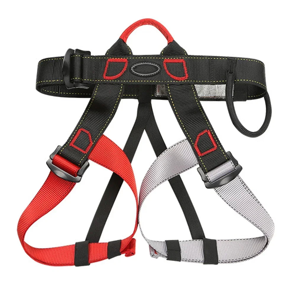 Outdoor Rock Climbing Harness Professional Sports Harnesses Waist Support Half Body Safety Belt Aerial Survival Mountain Tools