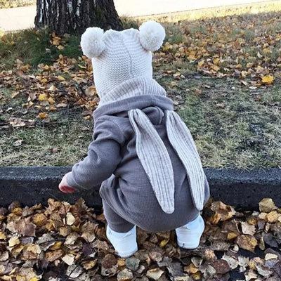 Cute Rabbit Ears Hooded Baby Rompers/Jumpsuit  Costume |Infant Baby Outfits Boys Girls  Newborn Clothing