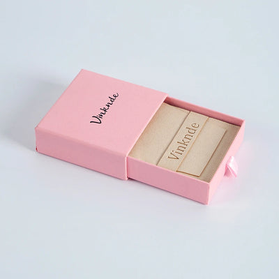 Custom Logo Luxurious Jewellery Packaging Pouch Printed Cardboard Drawer Box Fashion Jewelry Rings Packaging Box With Suede Bag