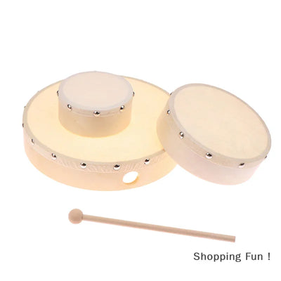 Frame Drums 4/6/7/8/9/10 Inch Hand Drum Wood Drum With Drum Stick Set Musical Game Kids Educational Toy Percussion Instrument-B2