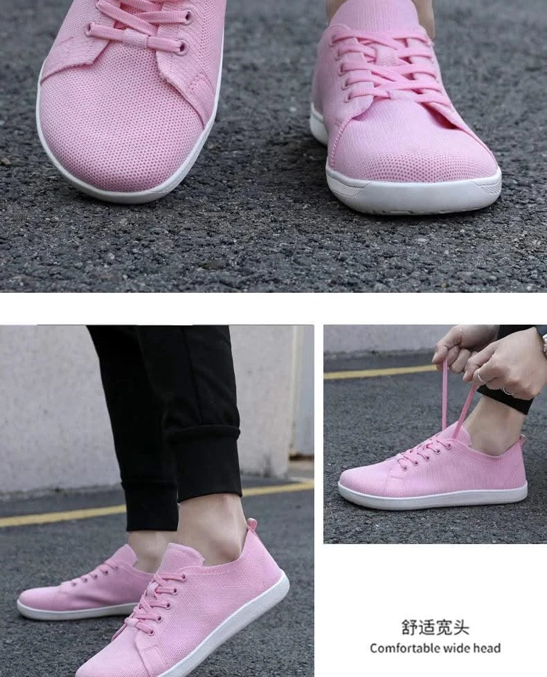 Wide Toe Barefoot Shoes Mens Womens Minimalist Walking Sneakers Shoes | Zero Drop Sole | Breathable Mesh