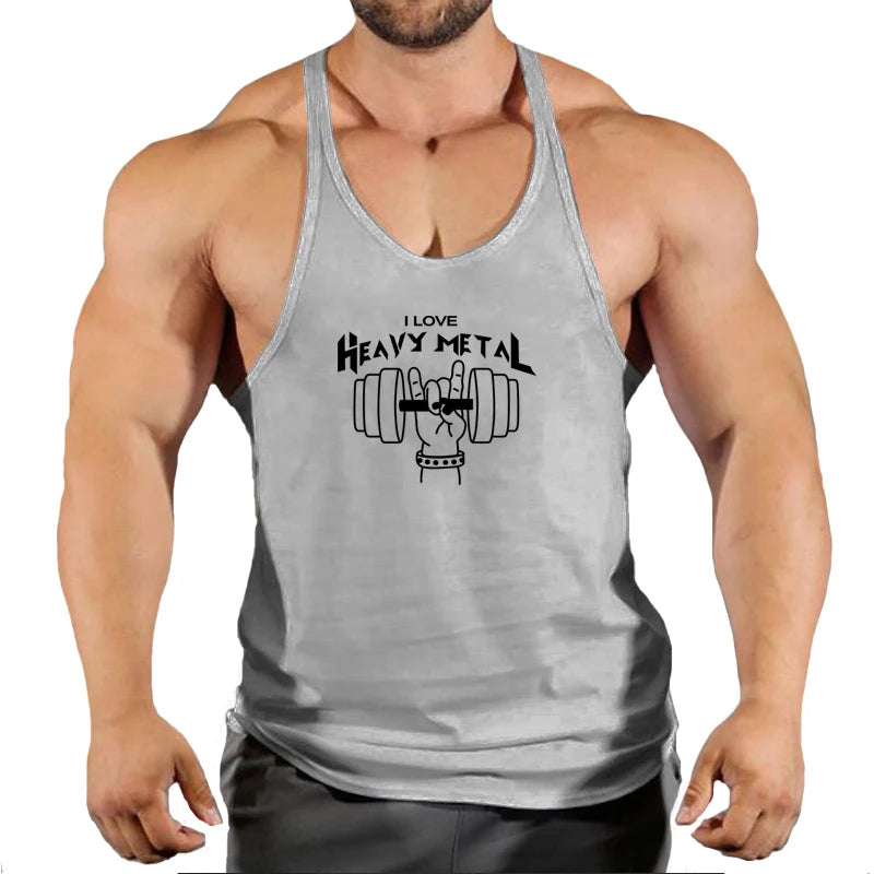 Fitness Clothing Bodybuilding Shirt Men Top for Fitness Sleeveless Sweatshirt Gym T-shirts Suspenders Man Men's Vest Stringer