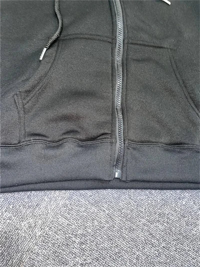 Zipper Hoodies Women/Men Fashion Long Sleeve Hooded Fleece Sweatshirt