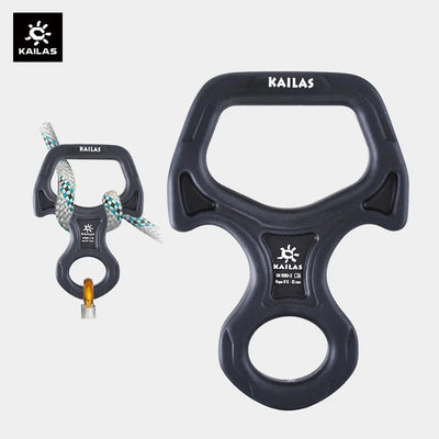 KAILAS Rock Climbing Descender 8 Descend Ring Downhill Eight Ring with Bent-ear Rappelling Gear Belay Device EquipmentK EB101