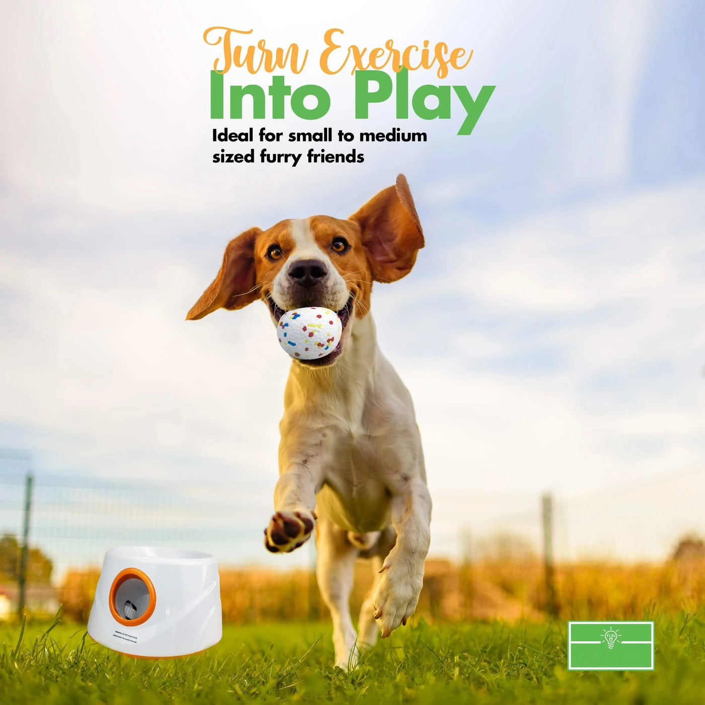 Automatic Ball Launcher Indoor/Outdoor Dog Toy 3 Distance Settings ETPU Balls Dog Tennis Ball Launcher Interactive Dog Toys