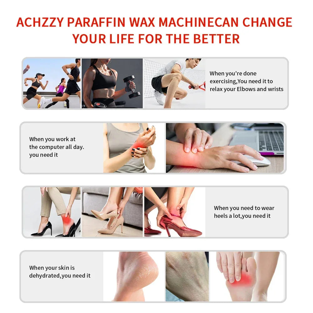 Paraffin Wax Bath Spa Kit for Hands & Feet - Professional Wax Warmer Machine with Moisturizing Hydrating Gloves & Socks