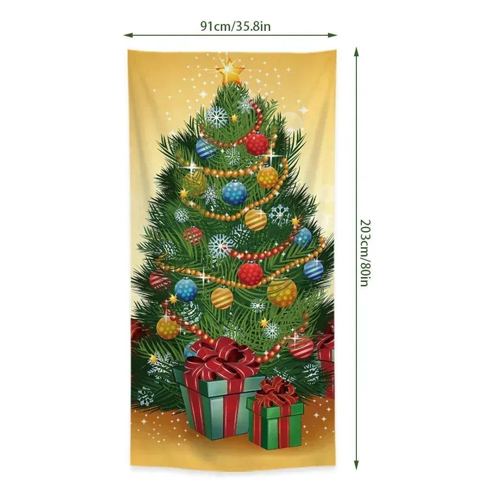 Home decor holiday door cover eye-catching designs decoration for indoor outside