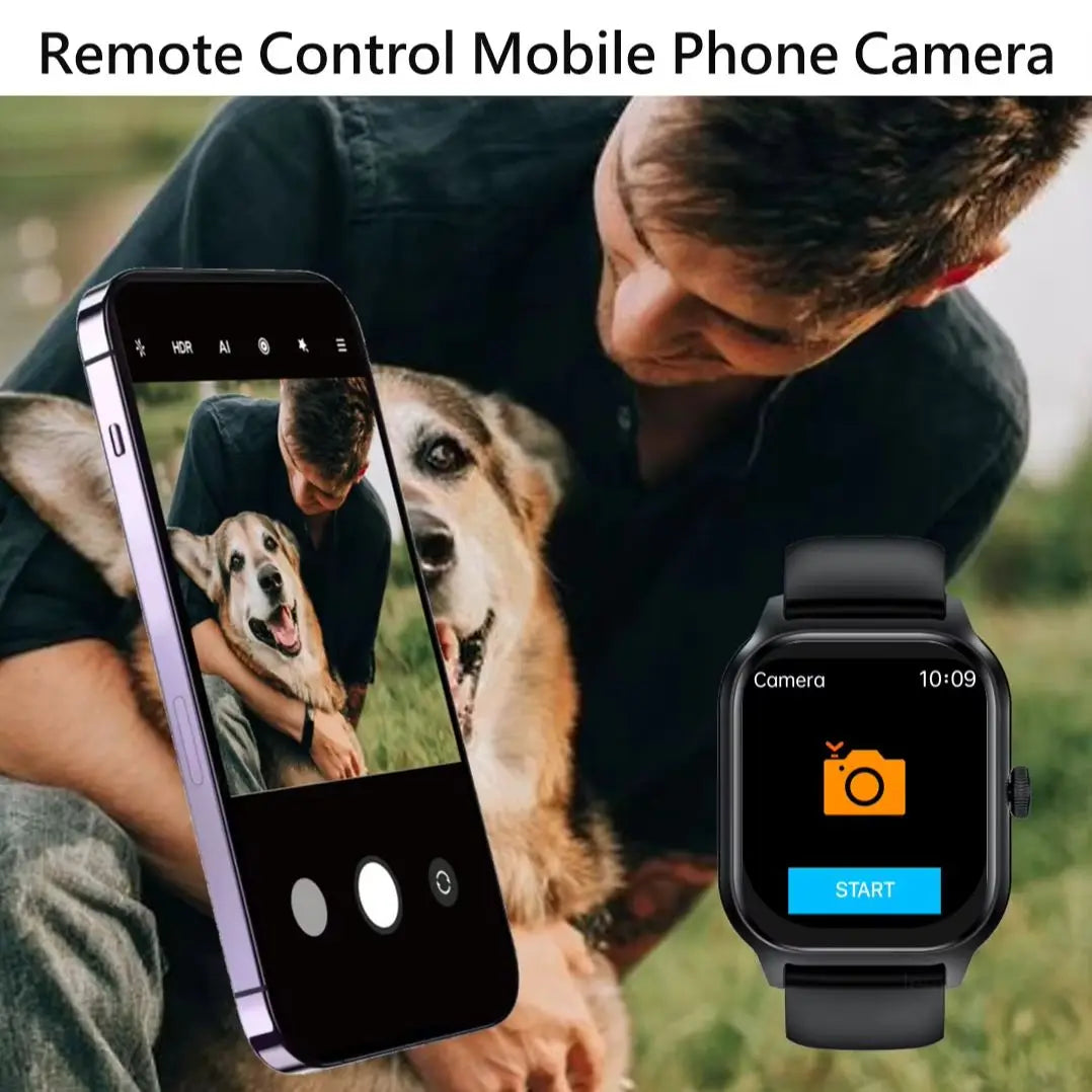 Smart Watches For Man Woman Bluetooth Call Music Fitness Tracker Sport With Waterproof Pedometer Information Alerts Smartwatch