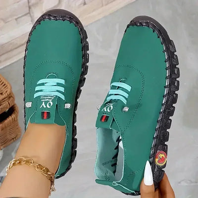 Women Sneakers 2025 New Designer Shoes Loafers Soft-soled Roman Breathable Outdoor Women Retro Big Size Single Shoes for Women