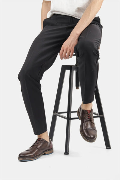 Men's Formal Shoes British Retro Brogue Shoes Mens Casual Business Leather Oxfords Men Office Dress Shoe Flats