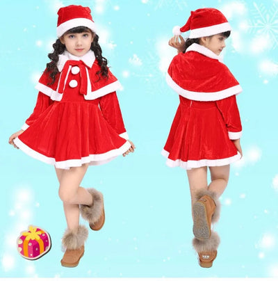 Christmas Costumes Boys' Performance Costumes Children's Costumes Girls' Dresses Performance Costumes Santa Claus Holiday Sets