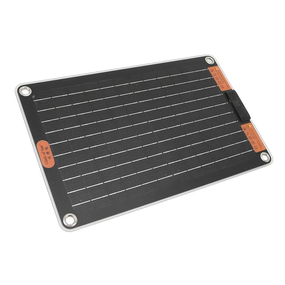 15W Portable Solar Panel with 2 USB Ports Camping Solar Panel Charger Solar Charger for Outdoor Camping Hiking Phone Charger