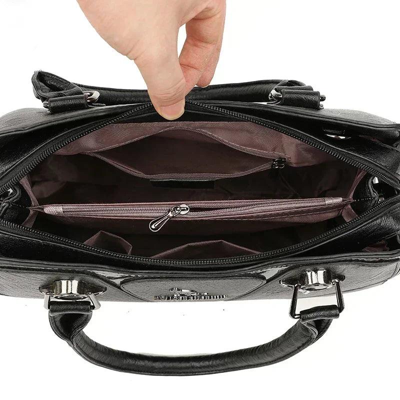 Luxury handbags women bags designer brand female leather crossbody shoulder for sac a main ladies hand 2024