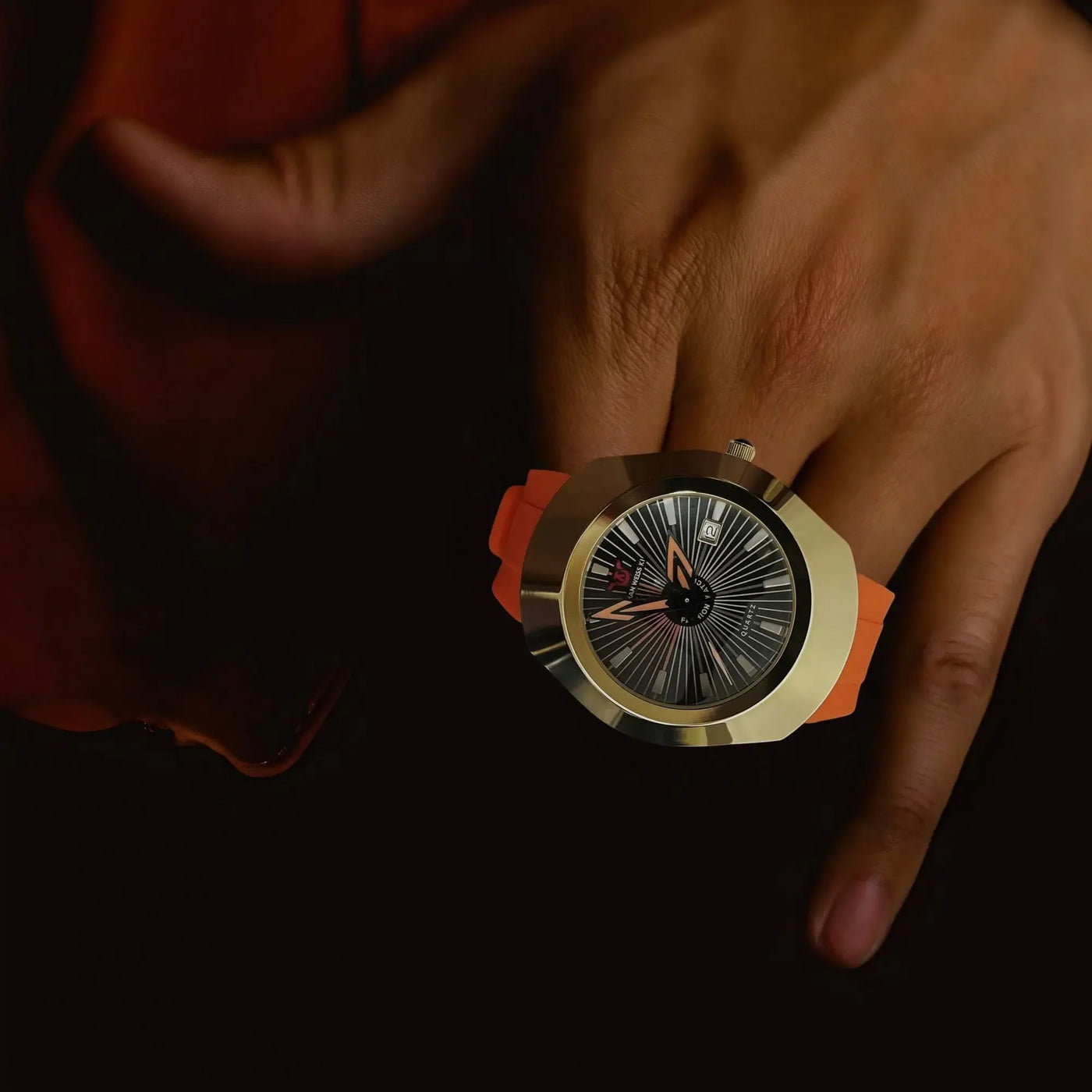 Premium High-End Fashion Quartz Men's Watch – Waterproof, Date Display, Comfortable Imported Rubber Strap