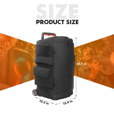 Speaker Dust Case for JBL PARTYBOX 520 Storage Bag Shockproof Portable Carry Tote Bag Double-Sided Speaker Carrying Case Box