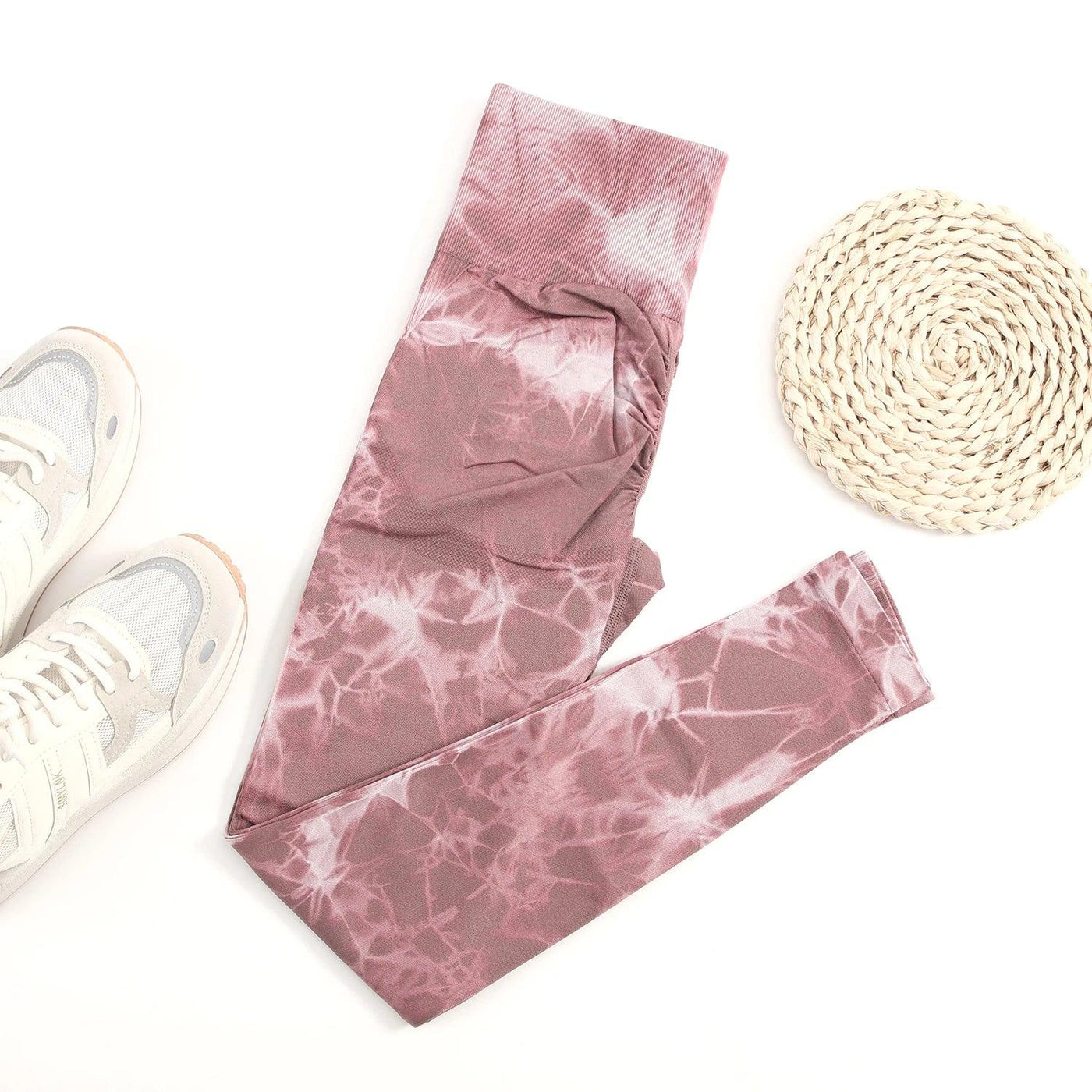 2024 New Tie Dye Gym Leggings Women Fitness Push Up Casual Sport Leggings Of Women  Running Outdoors