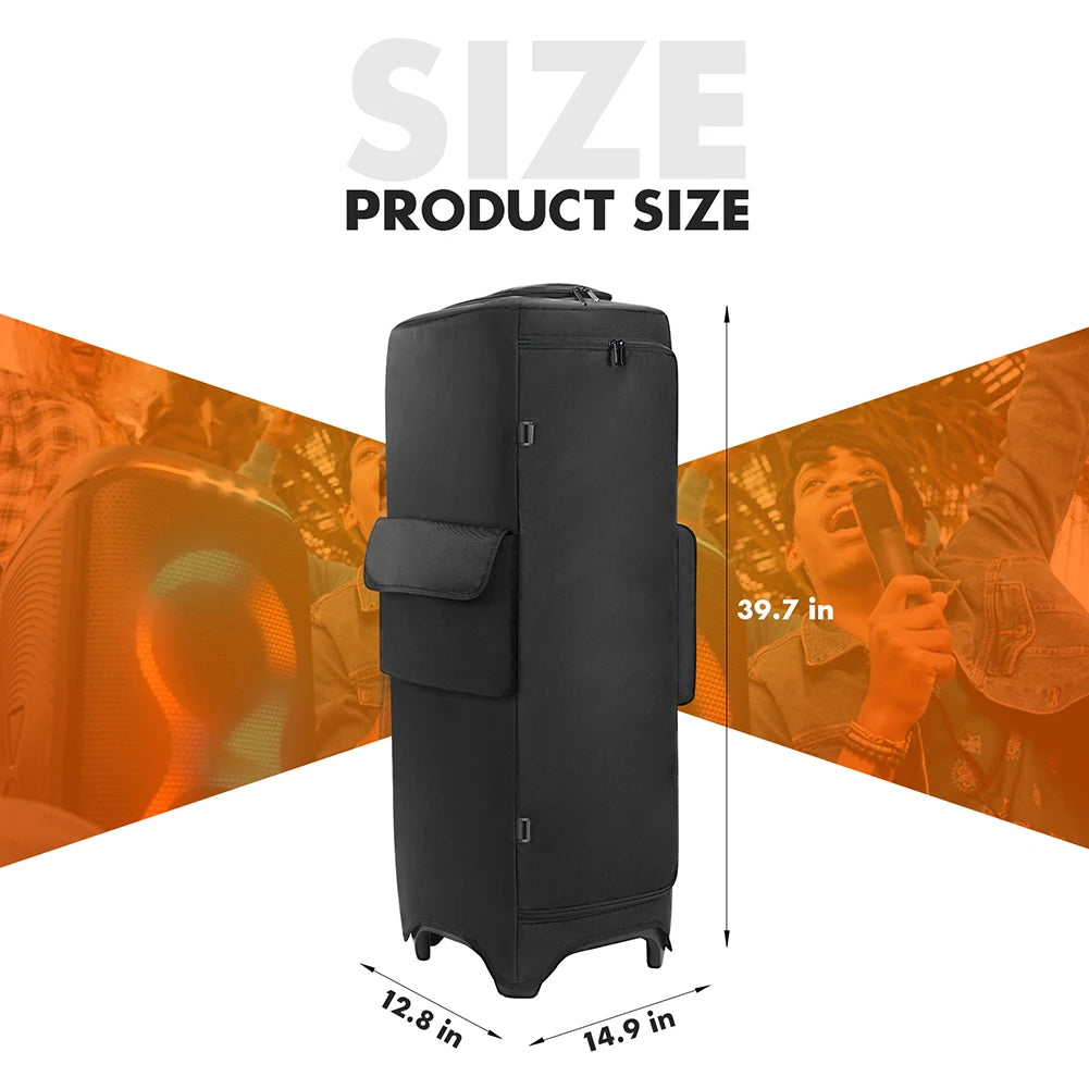 Speaker Carry Cover Waterproof Padded Speaker Protective Cover Double-Sided Speaker Storage Bag for JBL PARTYBOX Storage Bag
