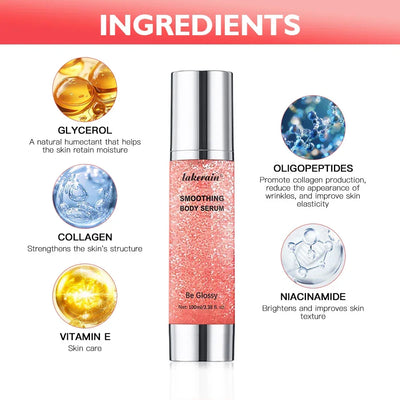 Smoothing Body Serum Face Serum Moisturizing brightning Vitamin E Hyaluronic Acid Facial Serum Shrink Pores BGlossy Body Serum