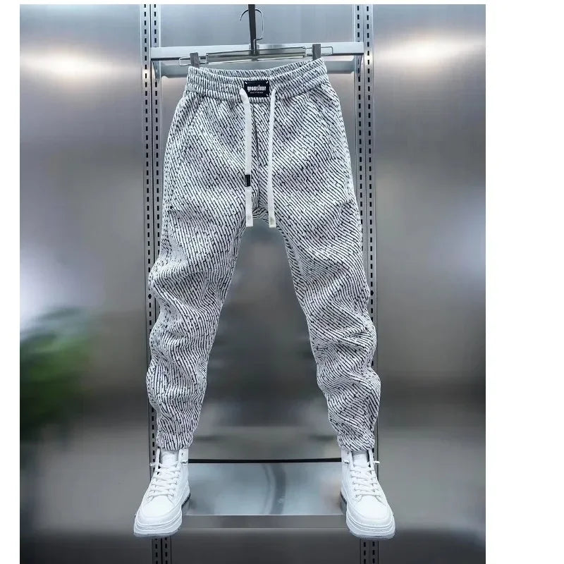 Trousers Man Pants for Men Men's Sweatpants Y2k Clothes Big Size Sport Gym Sports Mens Clothing Winter Workout Pants Baggy Wide