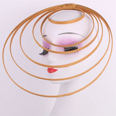 Royal Ascot Luxury Fascinator Hat Women Wedding Headpiece Mesh Hat Formal Event Pillbox Fascinator Hats Ladies Mariage Millinery