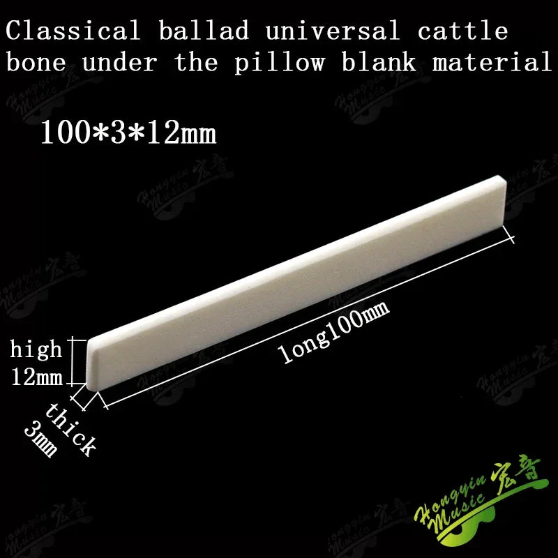 Acoustic guitar  and 4 5 6 7 12String Bass guitar nut slotted, upper and lower nuts slotted in various sizes Made of Bovine bone
