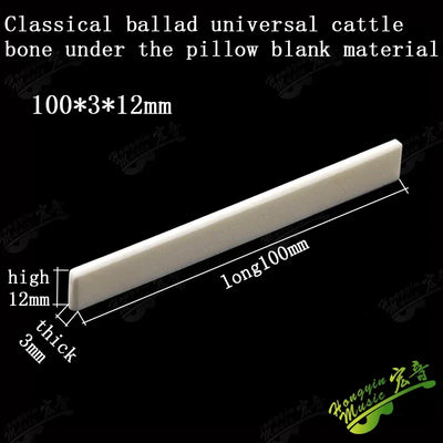 Acoustic guitar  and 4 5 6 7 12String Bass guitar nut slotted, upper and lower nuts slotted in various sizes Made of Bovine bone