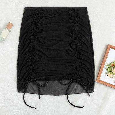 Womens Sexy Chiffon Cover Up Swimwear See Through Pareo Scarf Women Wrap Kaftan Sarong Beach Wear Bikinis Cover-Ups Skirts