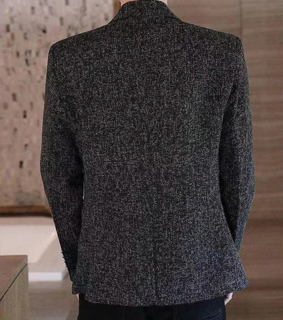 Plaid Male Blazer Brown Men's Suit Jackets Single Breasted Coat Fashion 2024 Fashionable High Quality Classic Luxury Designer