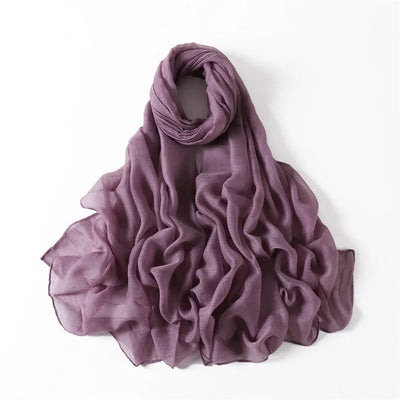 New Cotton Linen Scarf For Women Girls Students Autumn Classic Solid Color Scarves Retro Soft Foulard Viscose Female Wrap Shawls