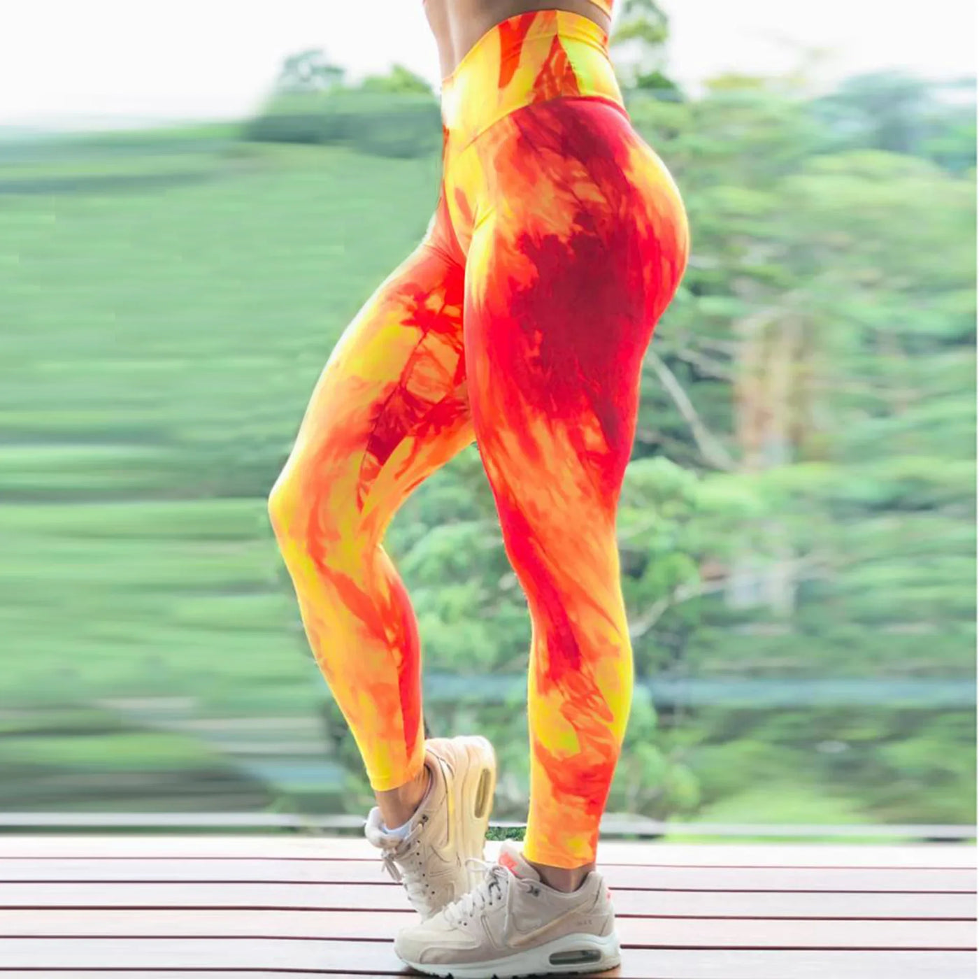 Women Tie-Dye Gym Leggings