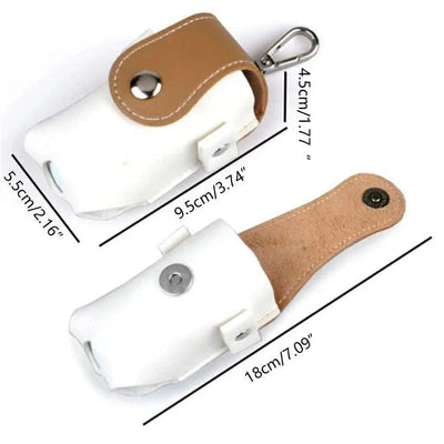 Golf Ball Mini Bag PU Leather with Golf Tees Golf Ball Pouch Hang on Waist Bag Golf Belt Gift for Husband Golf Sport Accessories