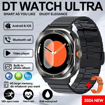 2025New Galaxy Watch 7 Ultra Smart Watch Men 32GB Memory GPS NFC AMOLED Screen Fitness Tracker Health Smartwatches For Samsung