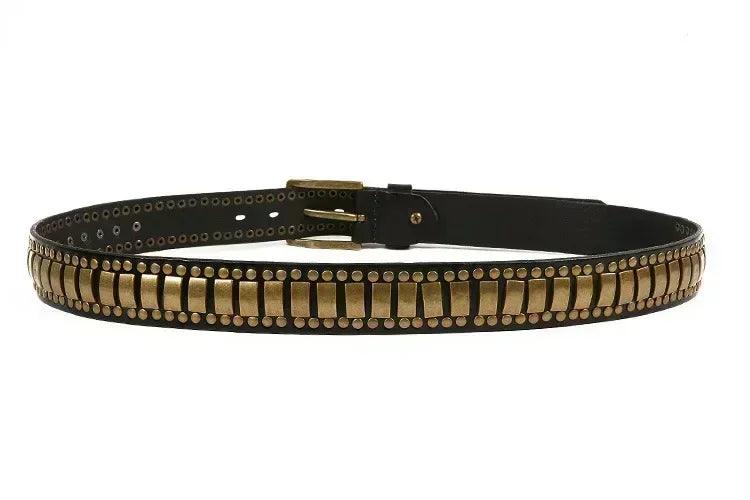 Stylish decorative waistband |original leather pin buckle punk belts | hip hop dress | for men and women