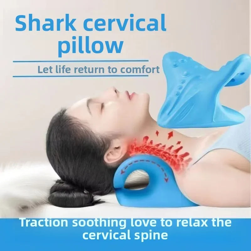 Cervical Spine Stretch Neck Shoulder Relaxer Cervical Muscle Relaxation Shoulder Massage Pillow Spine Correction Neck Massager