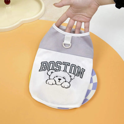 Summer Cool Dog Clothes New Dogs Pet Vest For Puppy Breathable Vest T-shirt Costume Bulldog Dog T-shirt Outdoor Pets Clothing