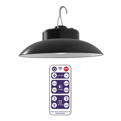 Solar Patio Umbrella Light IP65 Waterproof Clip-On Umbrella Lamp Power Display Umbrella Pole Light for Beach Camping Tent Party