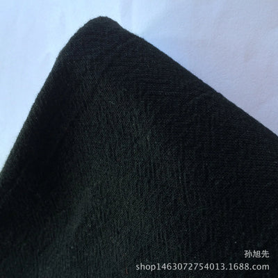 Cotton Linen Fabric Skin Texture Crepe By The Meter for Clothing Curtain Dress Shirt DIY Sewing Plain Textile Cloth Gray Soft