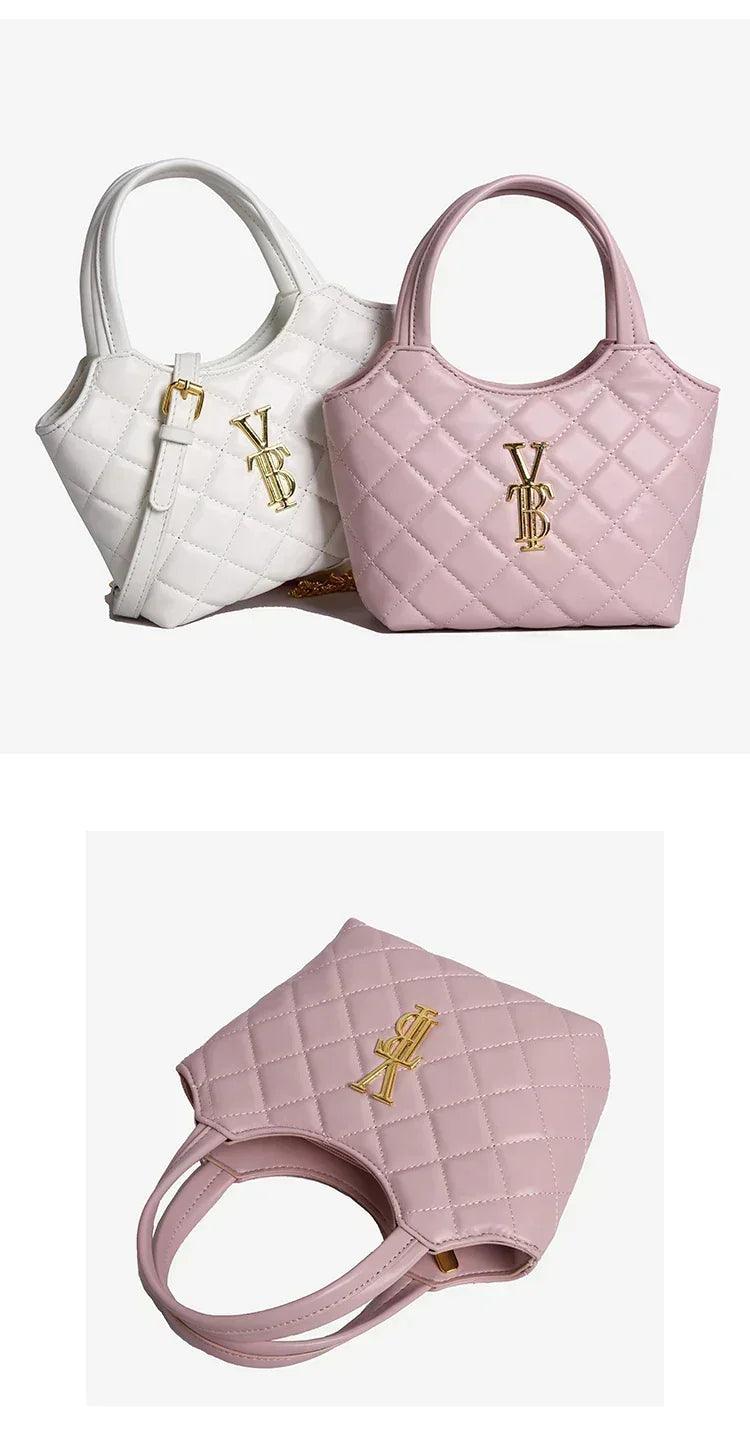 Elegant handbag for women leather material popular classic shoulder strap by famous designer luxury brand durable