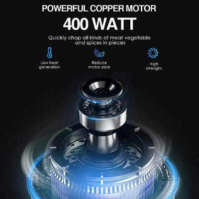 Sokany Household Small Meat Grinder, Electric Food Processor, Vegetable Grinder, Multifunctional Mixer, Fast And Slow Dual Speed