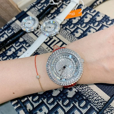 2023 Fashion Designer Unique Wristwatch Top Brand Luxury Women Watches Quartz Crystal Ladies Watch Bling Diamond Watch Women