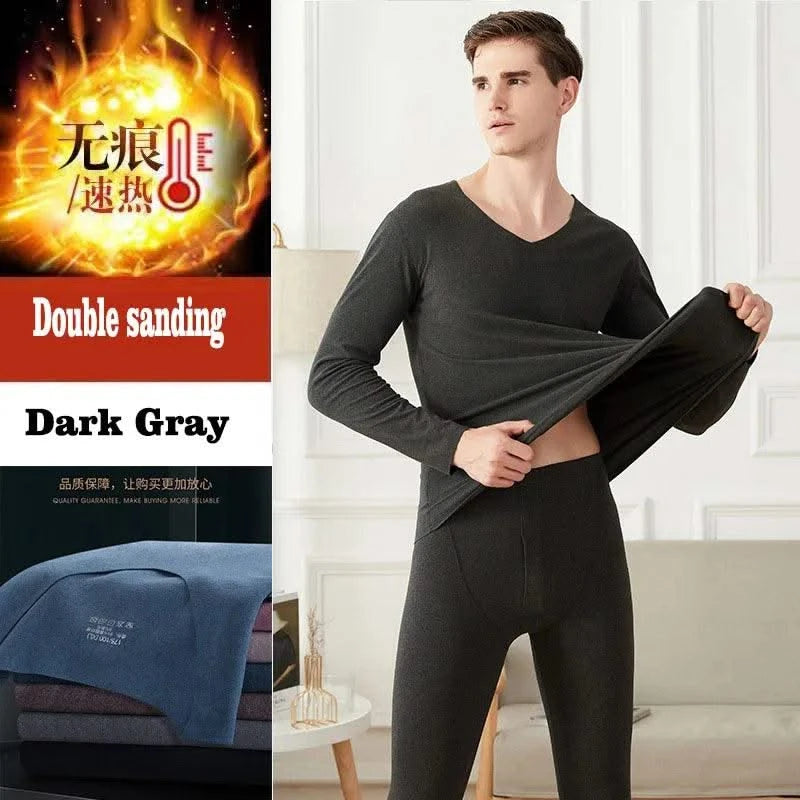 Thermal Underwear for Women Men - 2 Pack Sets Ultra Soft Long Pajama Set-Warm Base Layers with Fleece Lined for Cold Weather