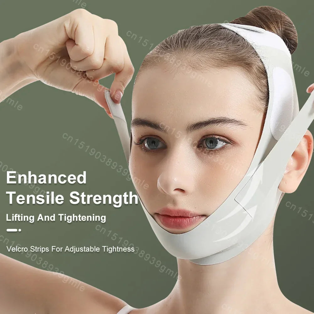 Face Slimming Bandage Face Lifting Belt V Line Face Slimming Strap Double Chin Tightener Slim Strap Facial Lifting Mask Tool