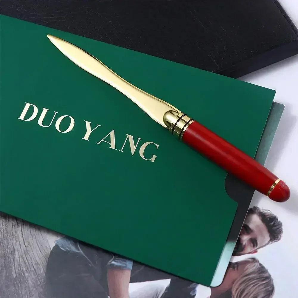 Supplies wooden handle office school student stationery letter opener express cut paper tool envelopes
